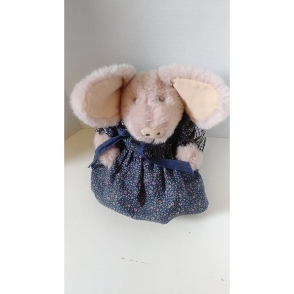 Boyd's Bears Prime rose Pig 1985-96 w/Bear wear Plush Toy 10" - Picture 8 of 10